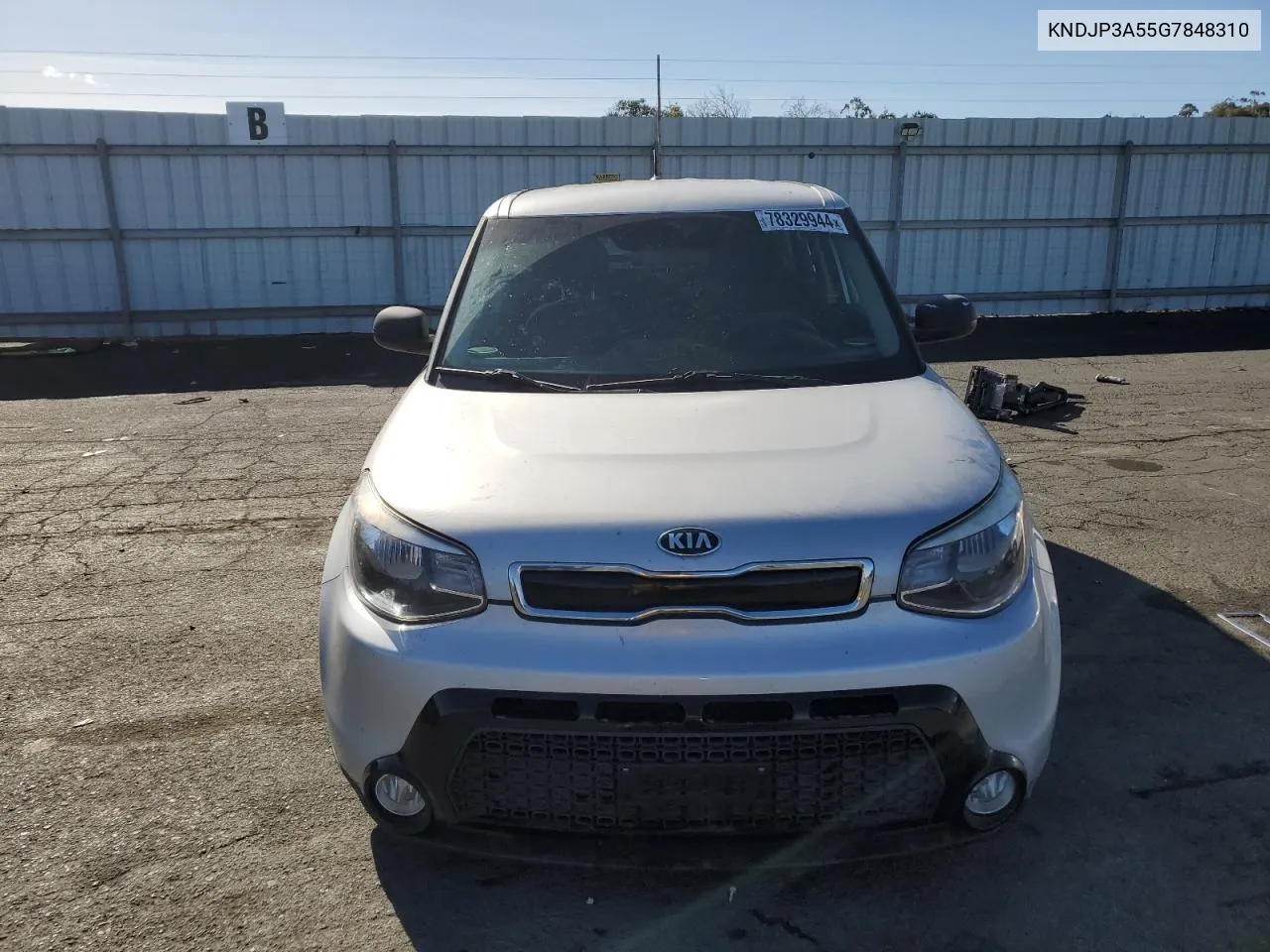 2016 Kia Soul + VIN: KNDJP3A55G7848310 Lot: 78329944