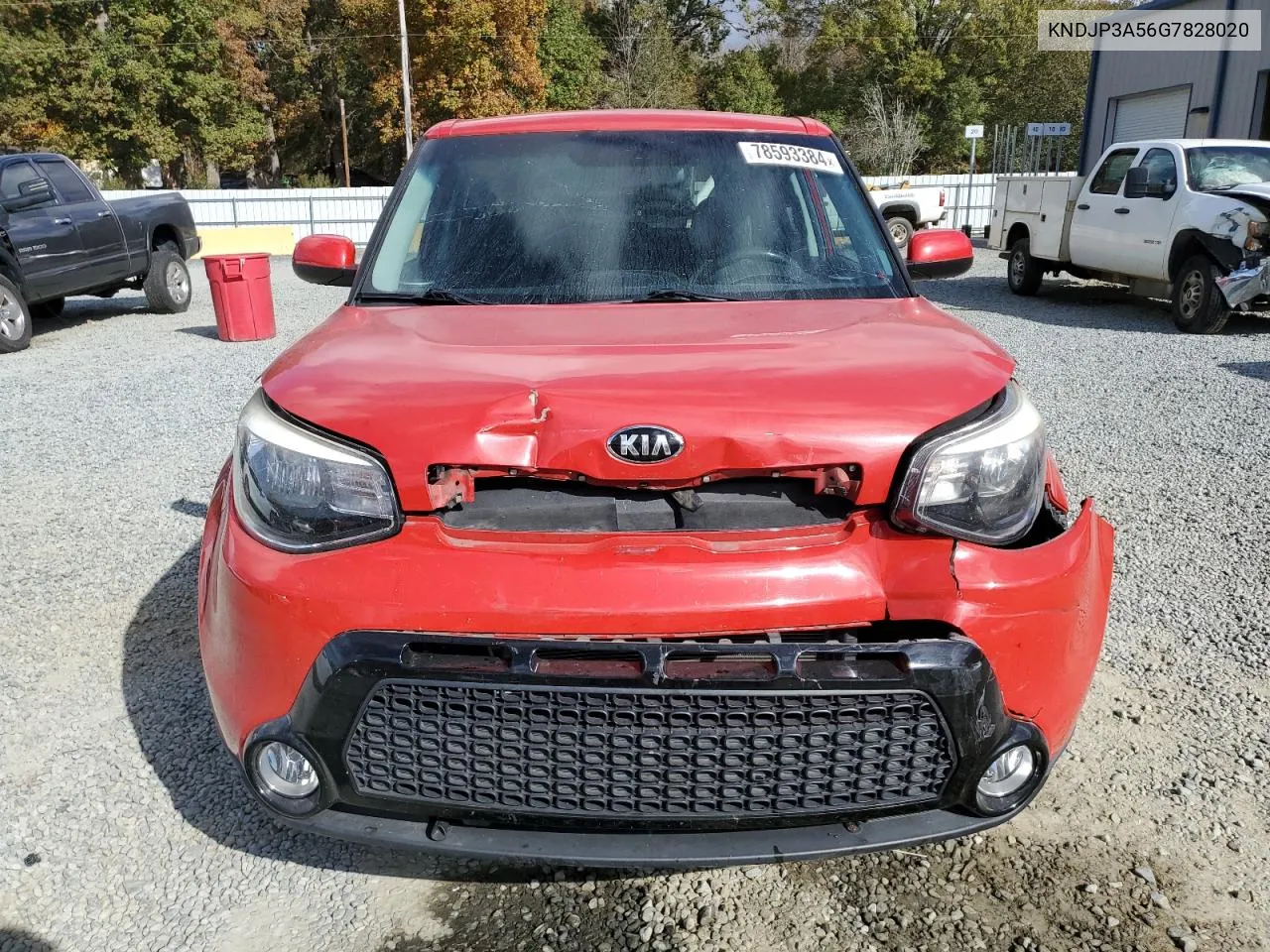 2016 Kia Soul + VIN: KNDJP3A56G7828020 Lot: 78593384