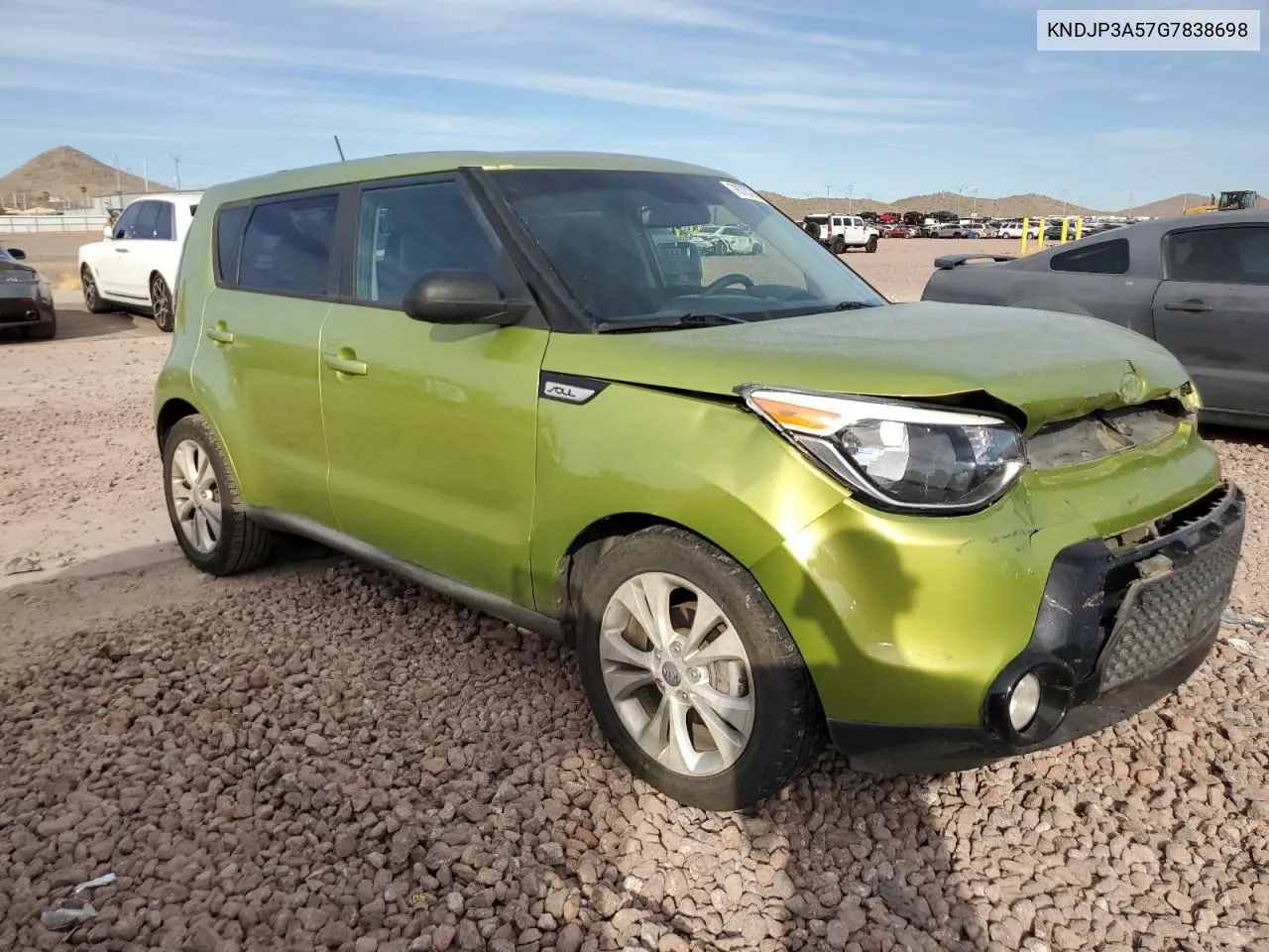 2016 Kia Soul + VIN: KNDJP3A57G7838698 Lot: 78737704