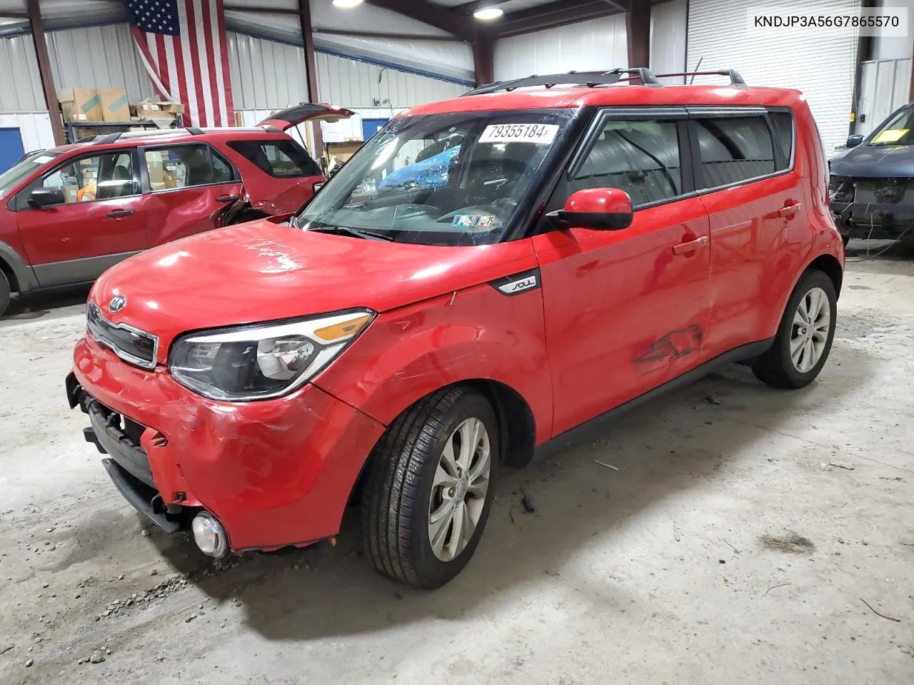 2016 Kia Soul + VIN: KNDJP3A56G7865570 Lot: 79355184