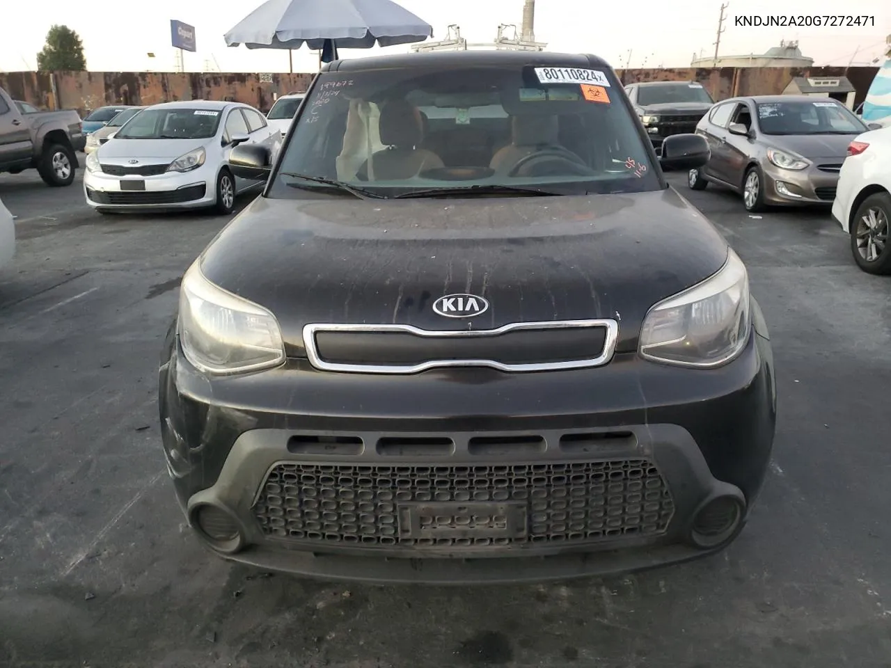 2016 Kia Soul VIN: KNDJN2A20G7272471 Lot: 80110824