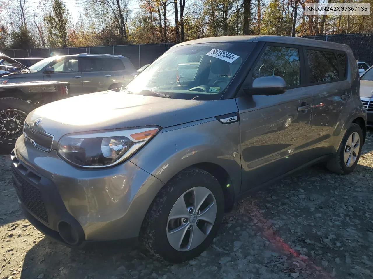 2016 Kia Soul VIN: KNDJN2A2XG7367135 Lot: 80195344