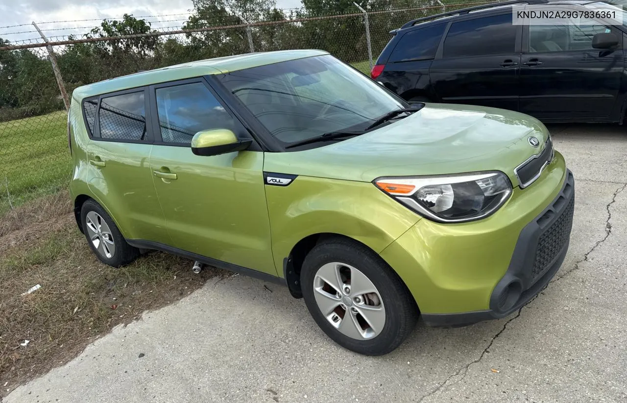 2016 Kia Soul VIN: KNDJN2A29G7836361 Lot: 80321954