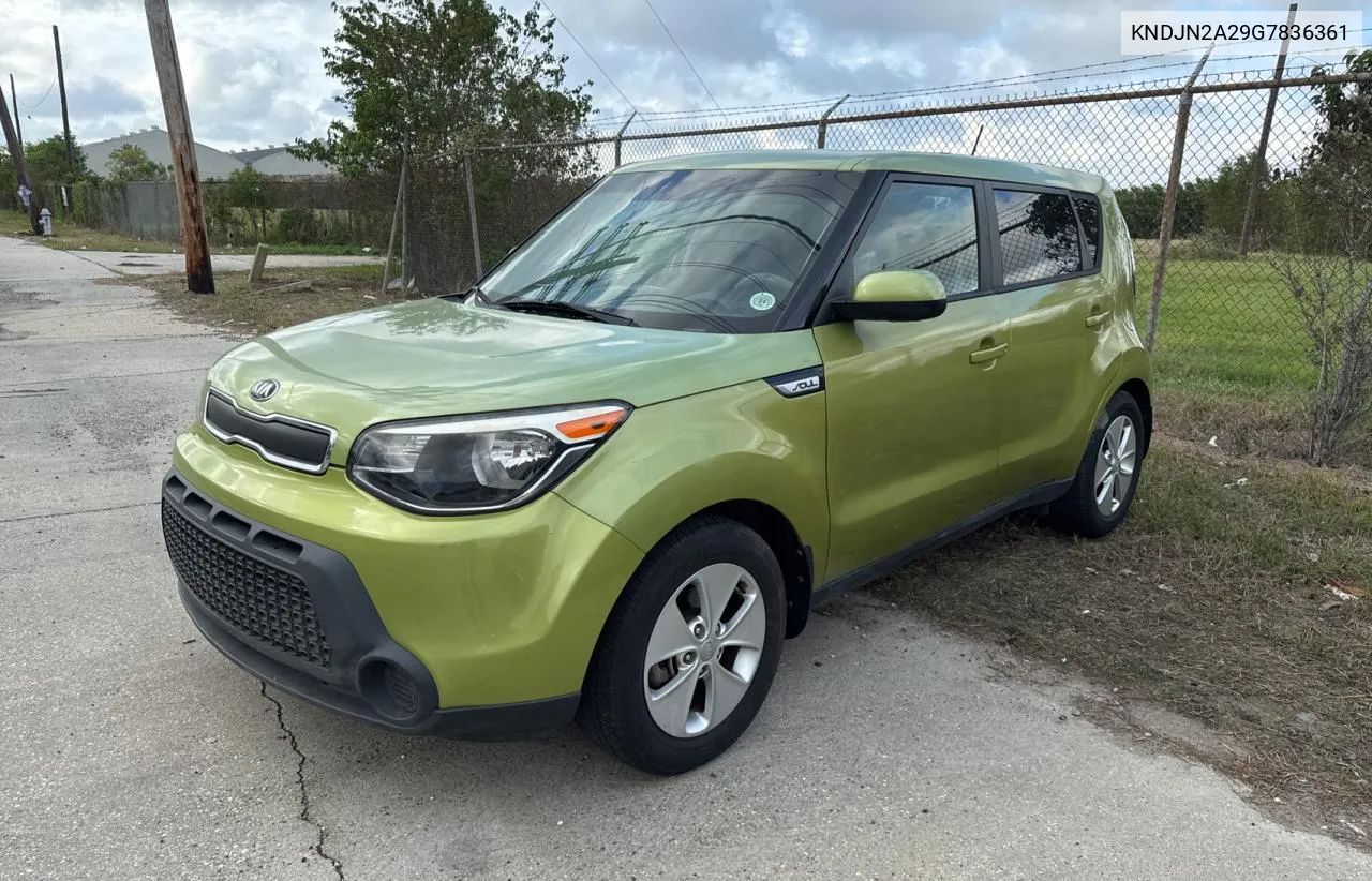 2016 Kia Soul VIN: KNDJN2A29G7836361 Lot: 80321954