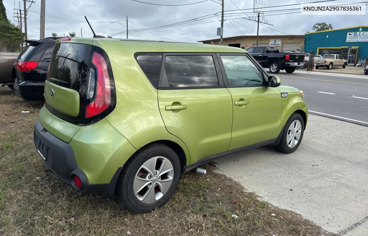 2016 Kia Soul VIN: KNDJN2A29G7836361 Lot: 80321954