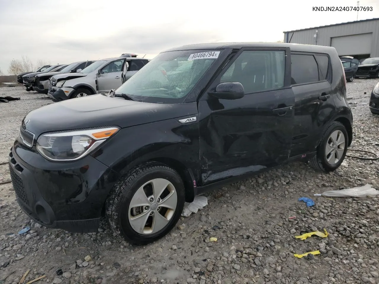 2016 Kia Soul VIN: KNDJN2A24G7407693 Lot: 80466794