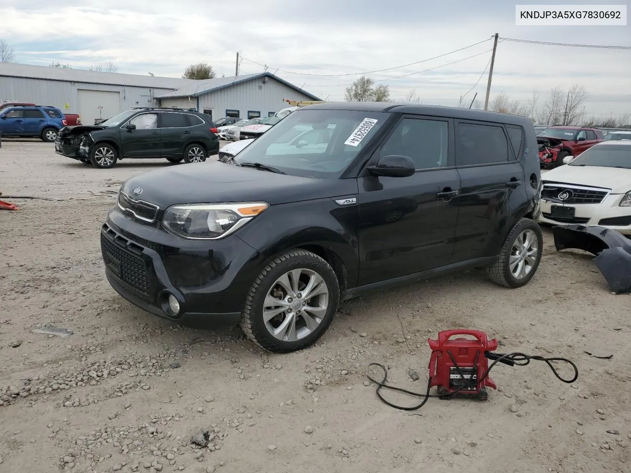 2016 Kia Soul + VIN: KNDJP3A5XG7830692 Lot: 80552974