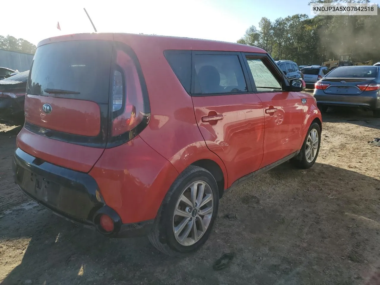 2016 Kia Soul + VIN: KNDJP3A5XG7842518 Lot: 81609014