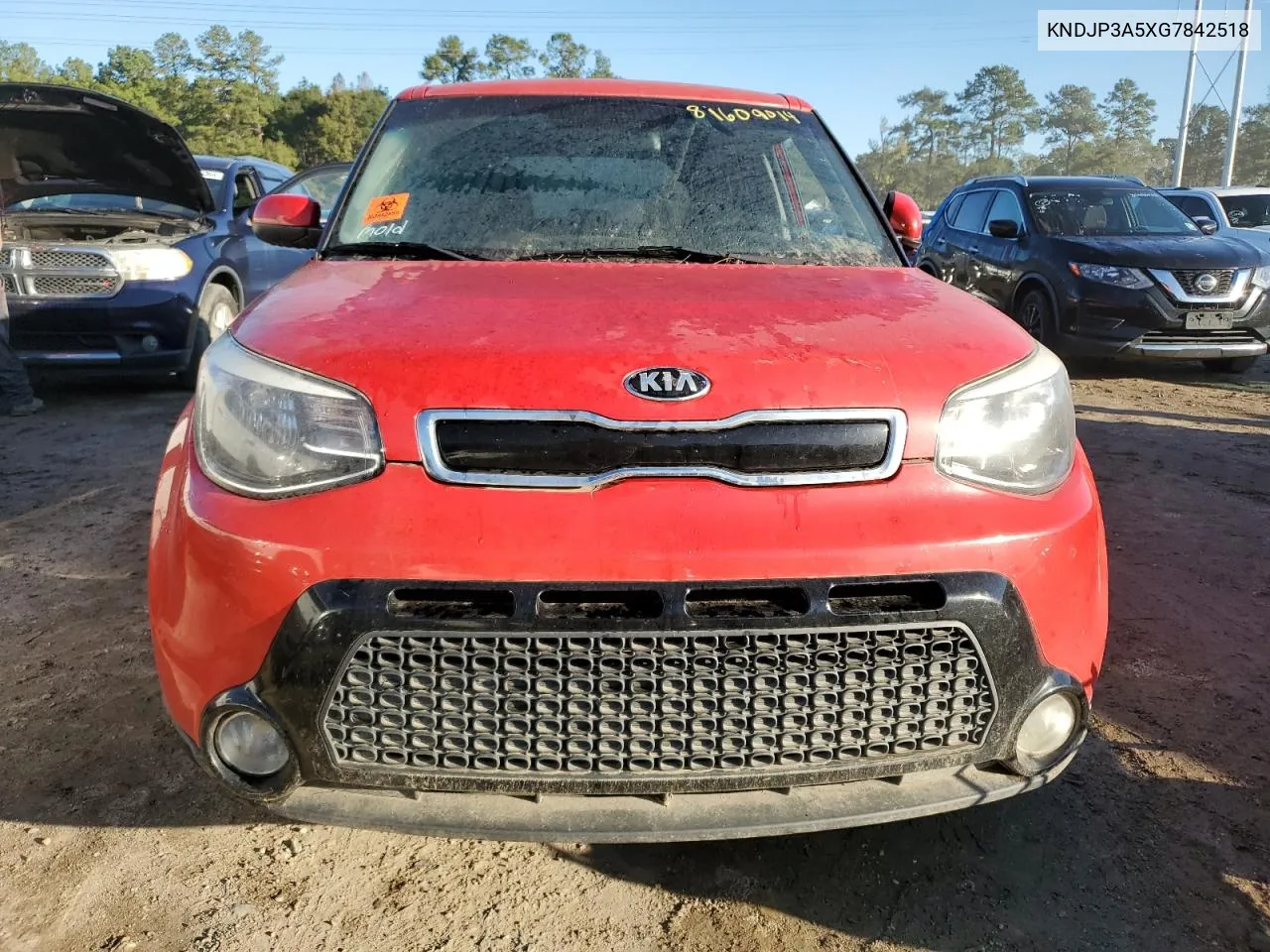 2016 Kia Soul + VIN: KNDJP3A5XG7842518 Lot: 81609014