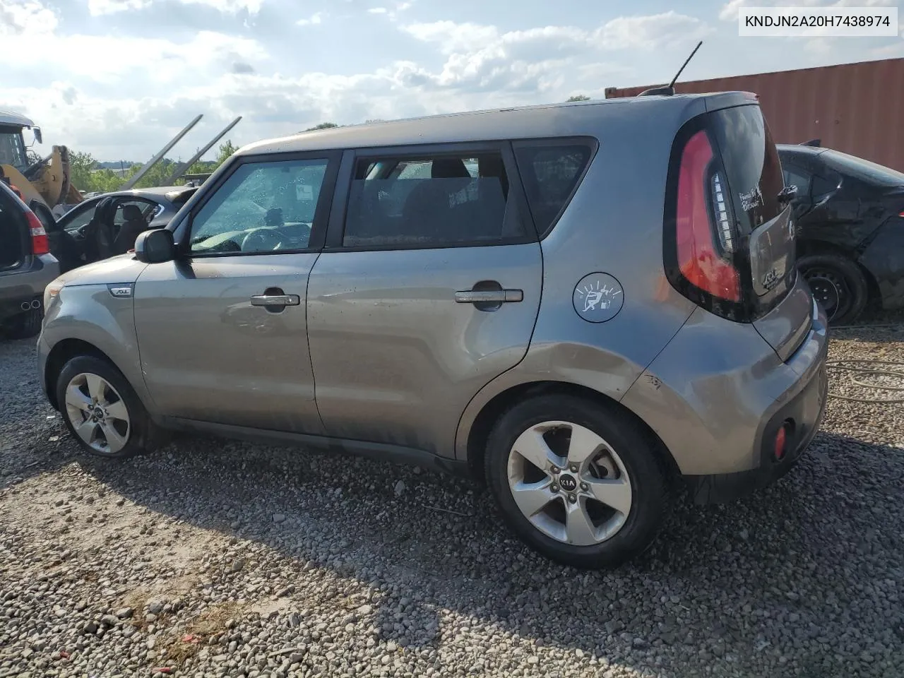 2017 Kia Soul VIN: KNDJN2A20H7438974 Lot: 52675534