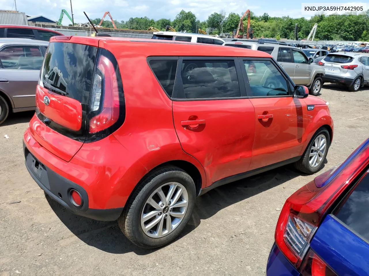 2017 Kia Soul + VIN: KNDJP3A59H7442905 Lot: 57235484