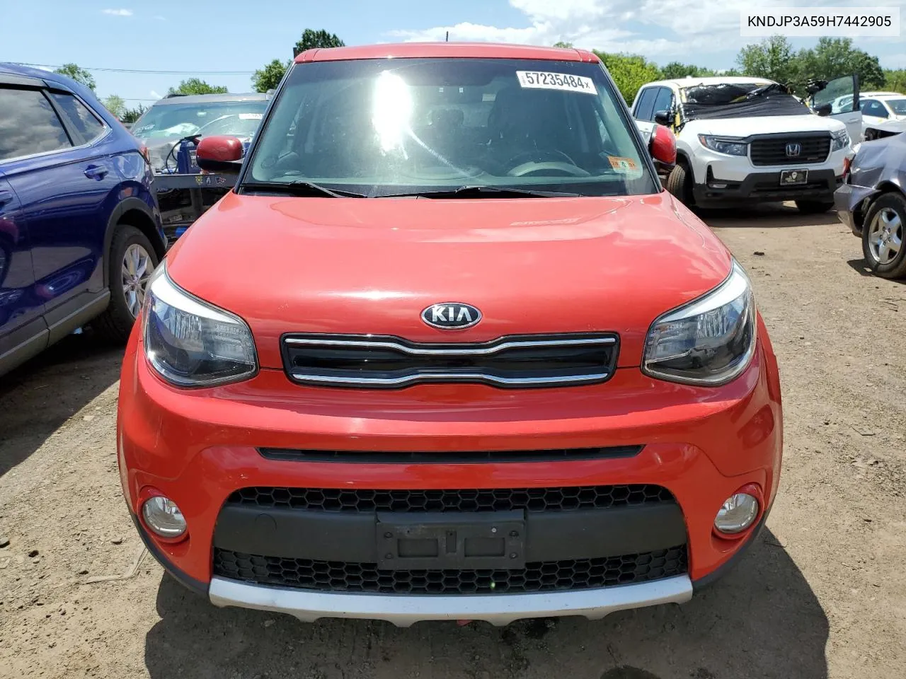 2017 Kia Soul + VIN: KNDJP3A59H7442905 Lot: 57235484