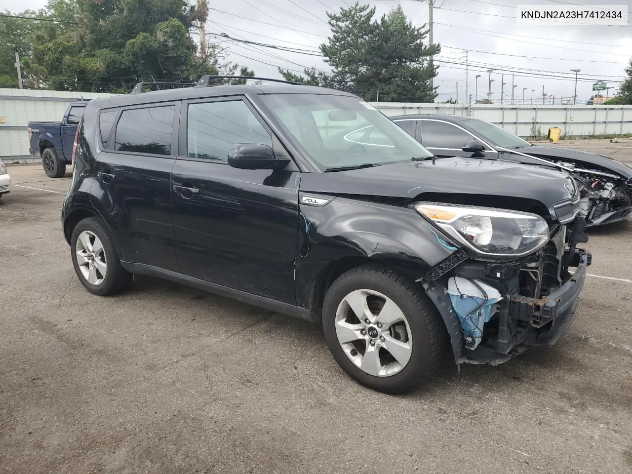 2017 Kia Soul VIN: KNDJN2A23H7412434 Lot: 61663814