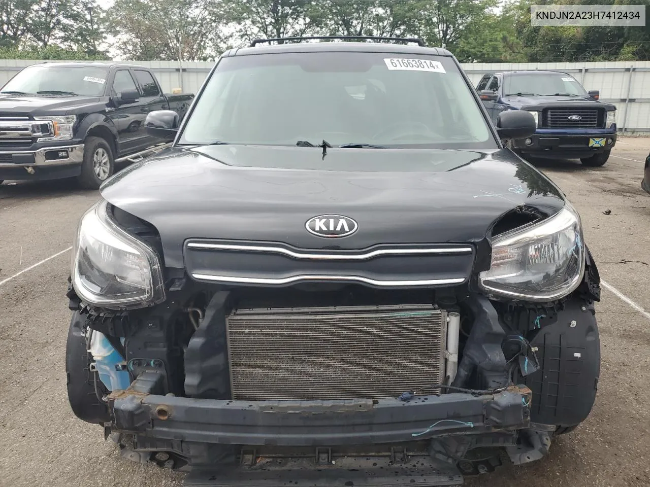 2017 Kia Soul VIN: KNDJN2A23H7412434 Lot: 61663814