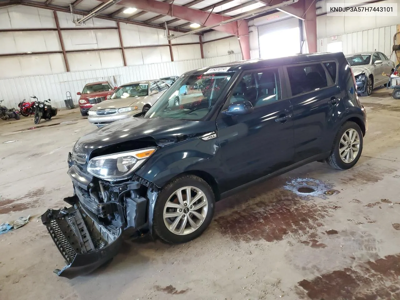 2017 Kia Soul + VIN: KNDJP3A57H7443101 Lot: 61931014