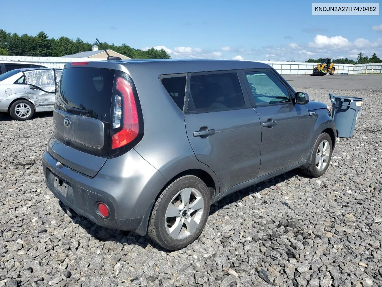 2017 Kia Soul VIN: KNDJN2A27H7470482 Lot: 66152954