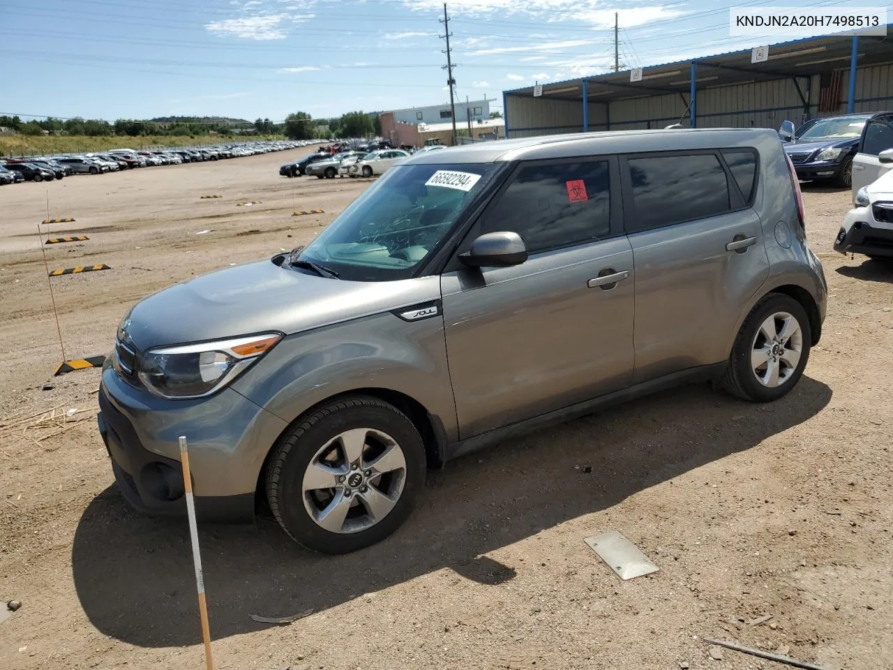 2017 Kia Soul VIN: KNDJN2A20H7498513 Lot: 66592294