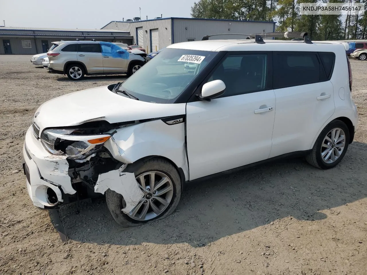 2017 Kia Soul + VIN: KNDJP3A58H7456147 Lot: 67035394