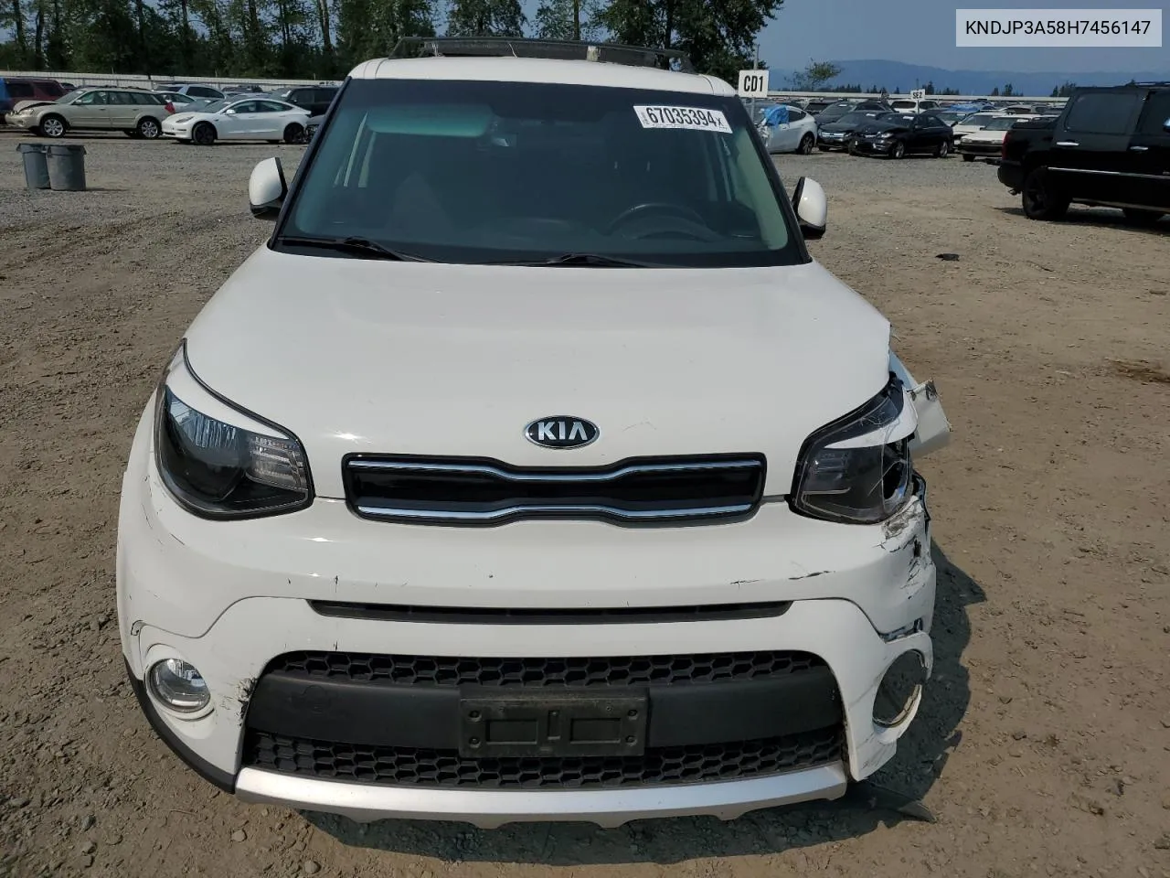 2017 Kia Soul + VIN: KNDJP3A58H7456147 Lot: 67035394