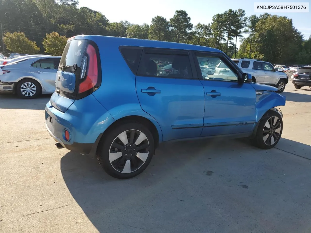 2017 Kia Soul + VIN: KNDJP3A58H7501376 Lot: 67273864