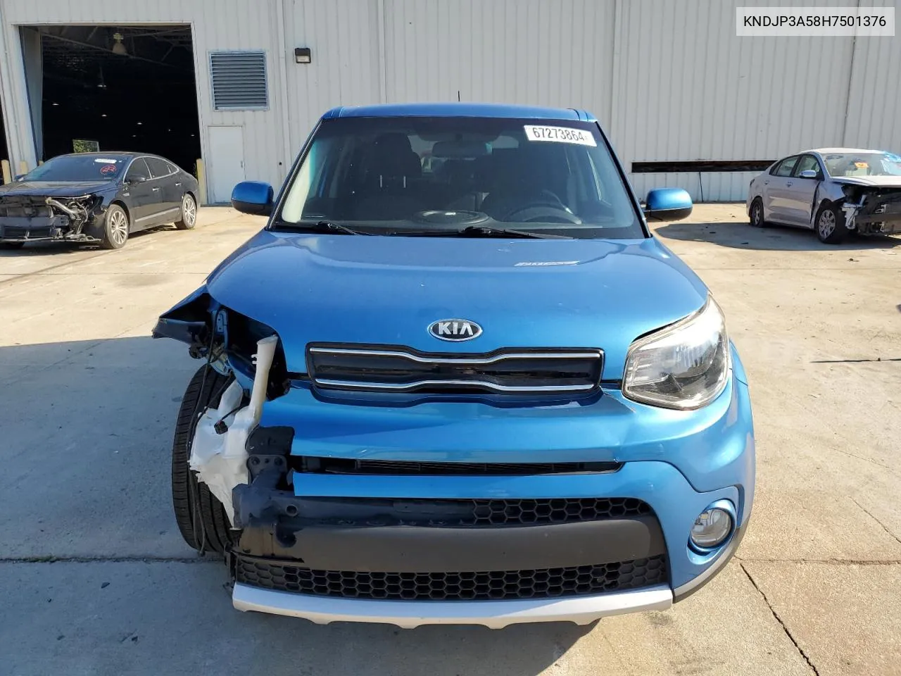 2017 Kia Soul + VIN: KNDJP3A58H7501376 Lot: 67273864