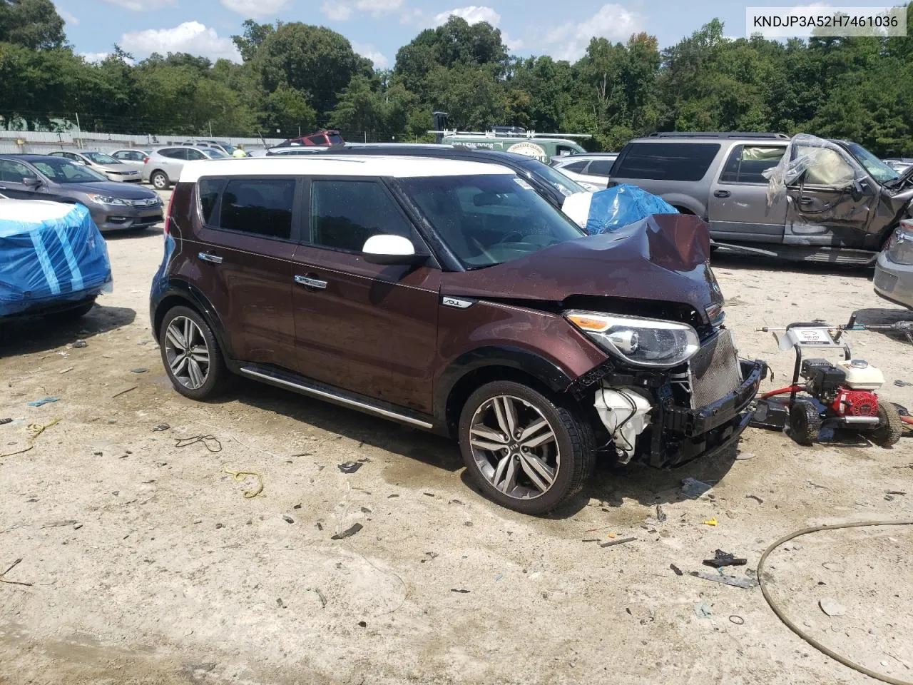 2017 Kia Soul + VIN: KNDJP3A52H7461036 Lot: 68228264