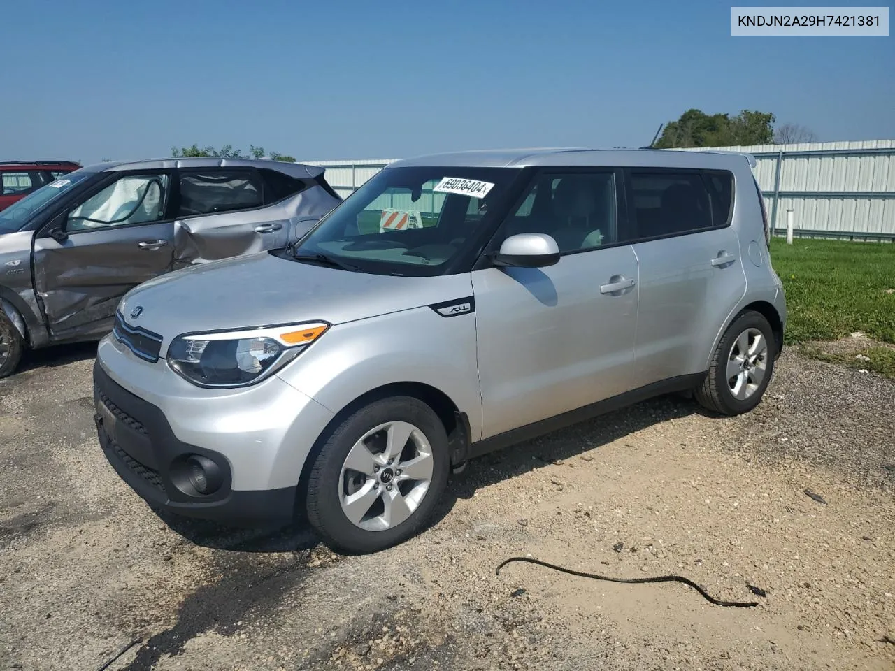 2017 Kia Soul VIN: KNDJN2A29H7421381 Lot: 69036404