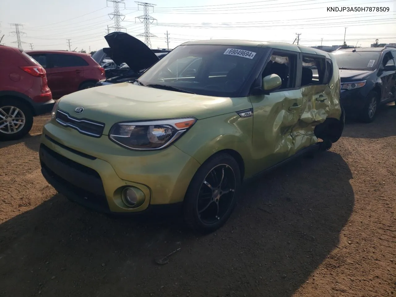 2017 Kia Soul + VIN: KNDJP3A50H7878509 Lot: 69049694