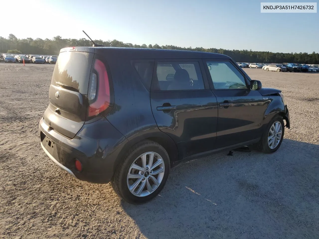 2017 Kia Soul + VIN: KNDJP3A51H7426732 Lot: 69404484