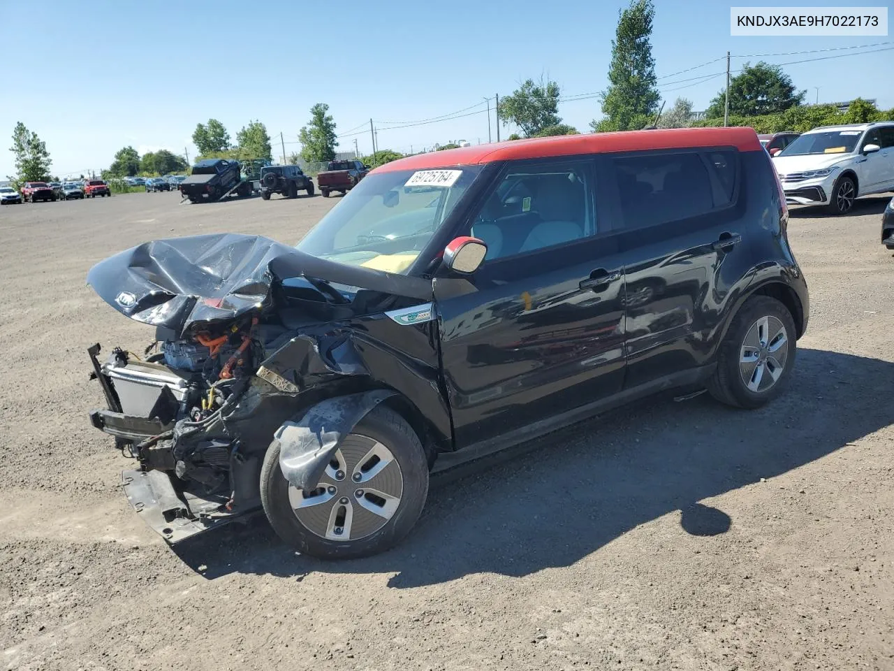 KNDJX3AE9H7022173 2017 Kia Soul Ev +