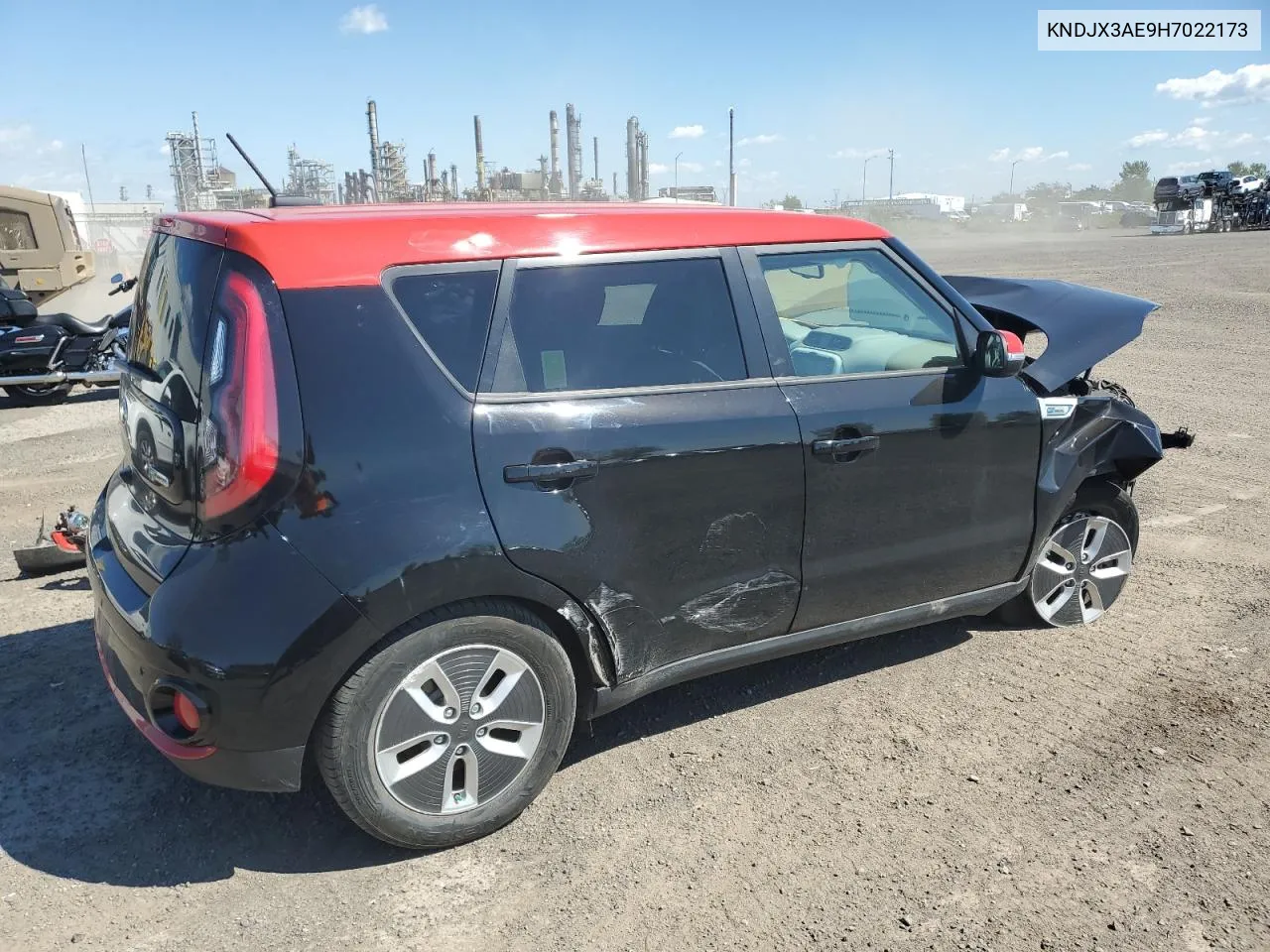 2017 Kia Soul Ev + VIN: KNDJX3AE9H7022173 Lot: 69725764