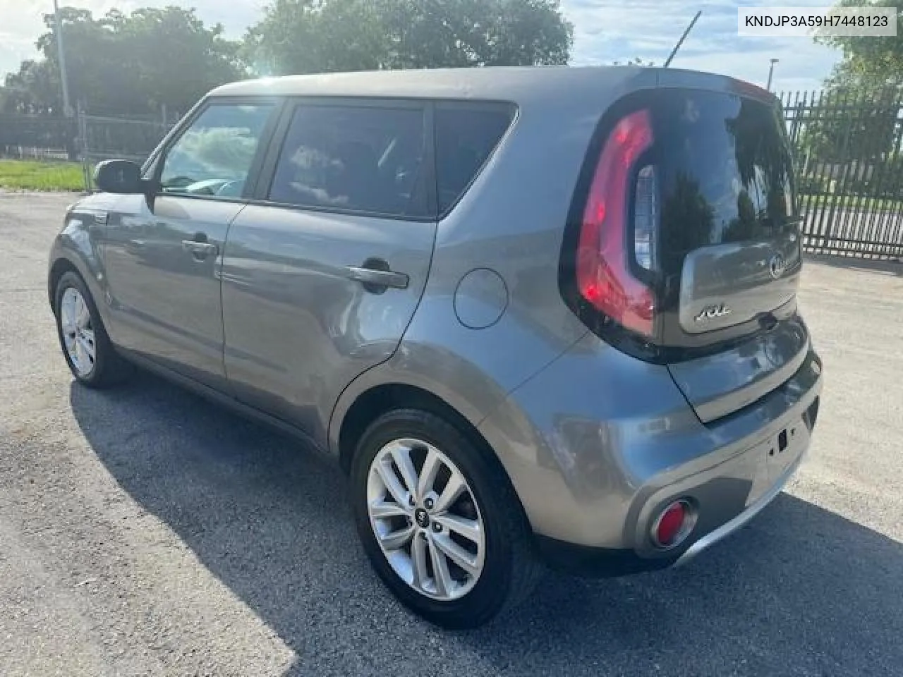 2017 Kia Soul + VIN: KNDJP3A59H7448123 Lot: 69903894