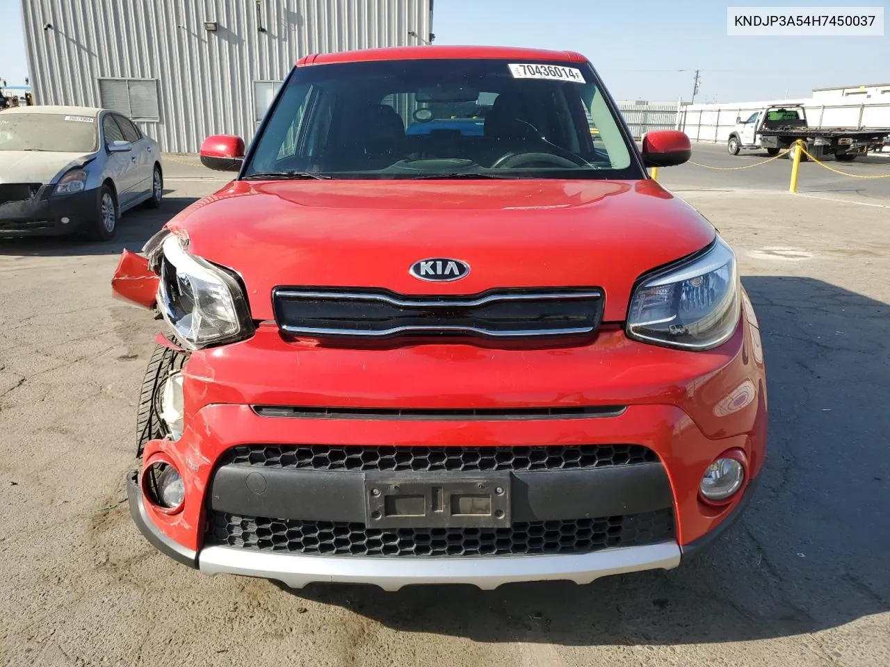 2017 Kia Soul + VIN: KNDJP3A54H7450037 Lot: 70436014