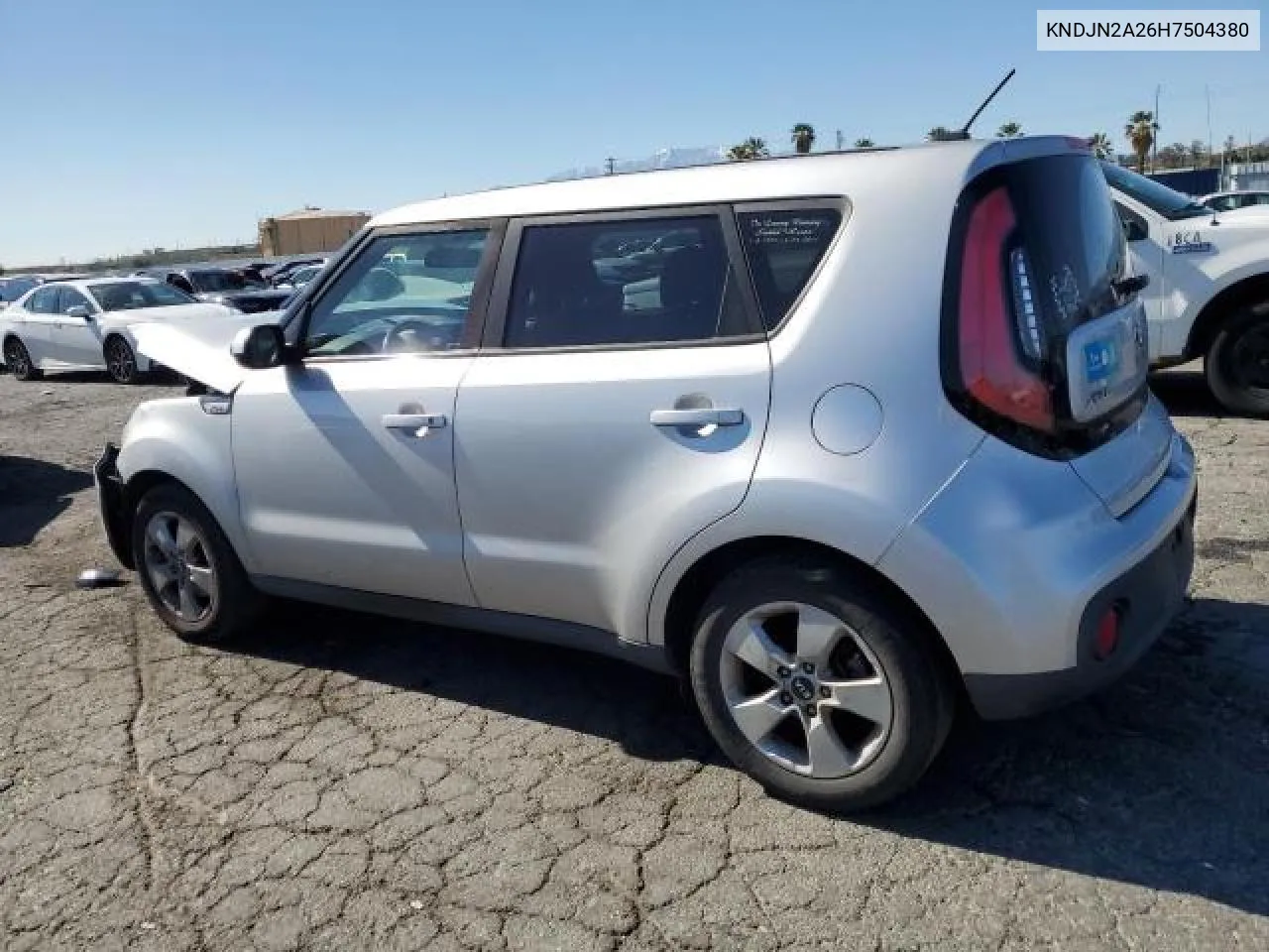 2017 Kia Soul VIN: KNDJN2A26H7504380 Lot: 70685964