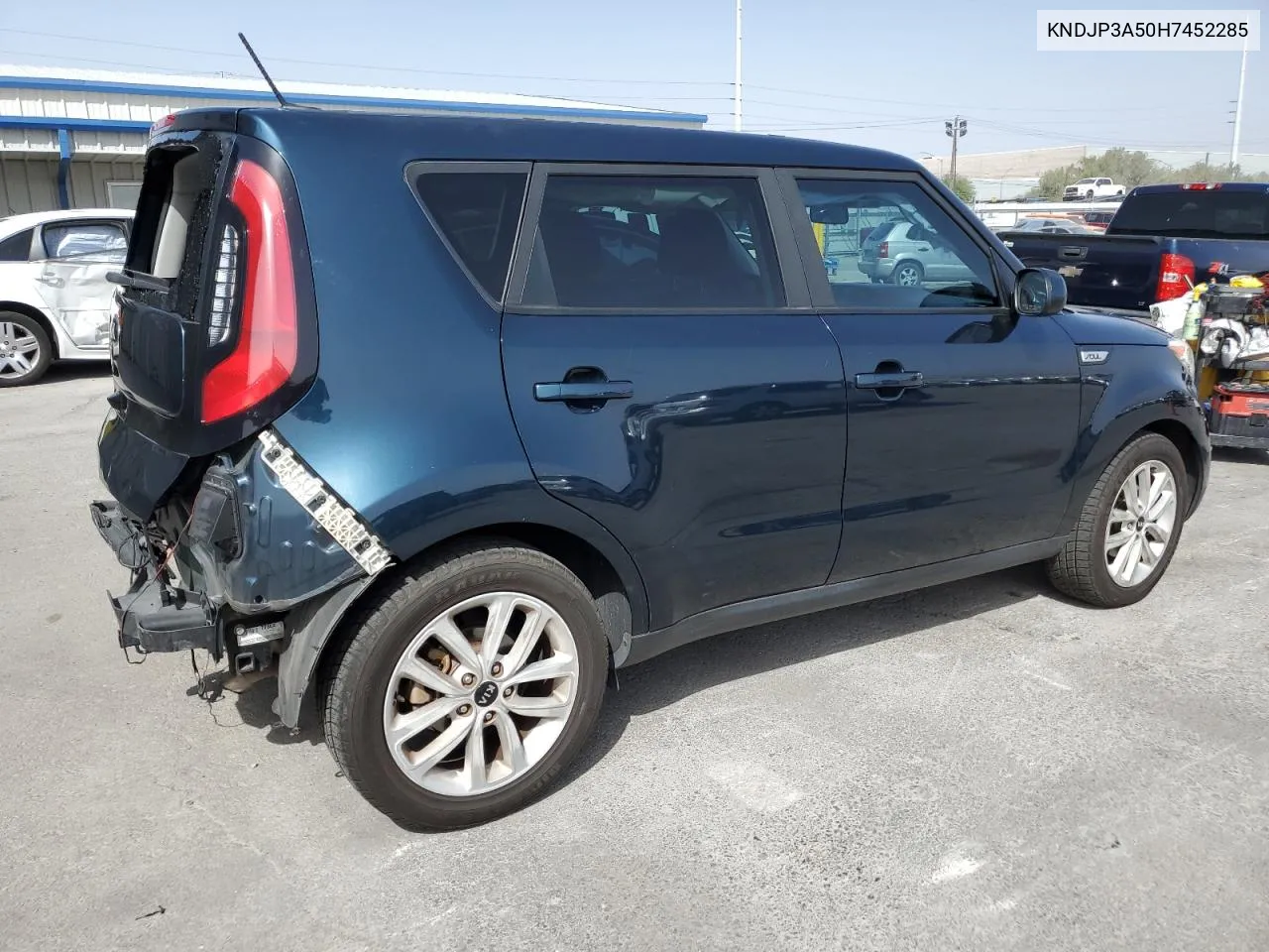 2017 Kia Soul + VIN: KNDJP3A50H7452285 Lot: 70829164