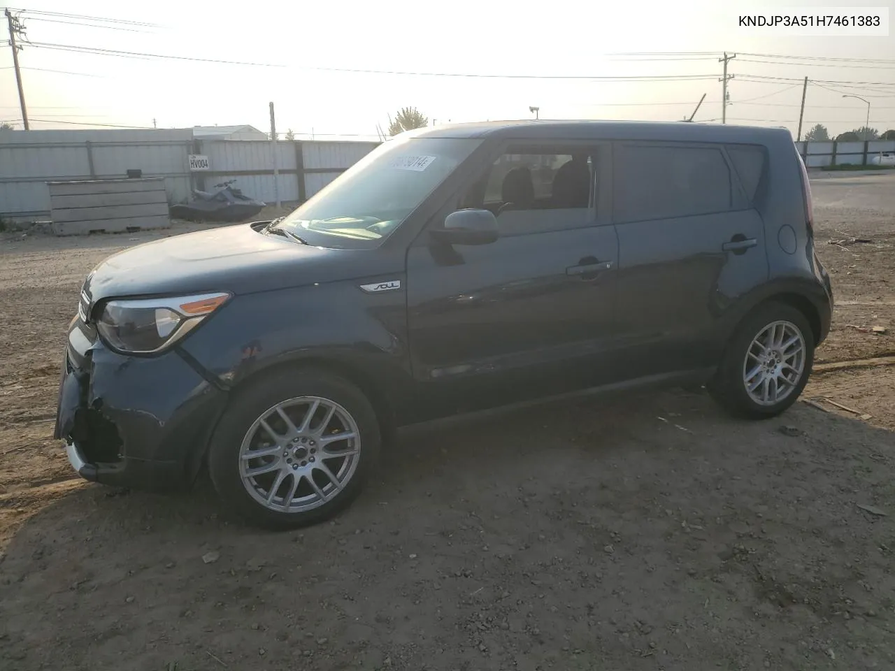 2017 Kia Soul + VIN: KNDJP3A51H7461383 Lot: 70879014