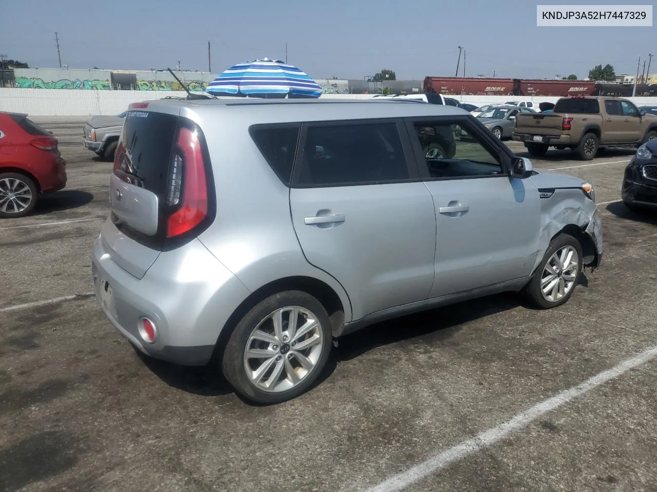 2017 Kia Soul + VIN: KNDJP3A52H7447329 Lot: 71093074