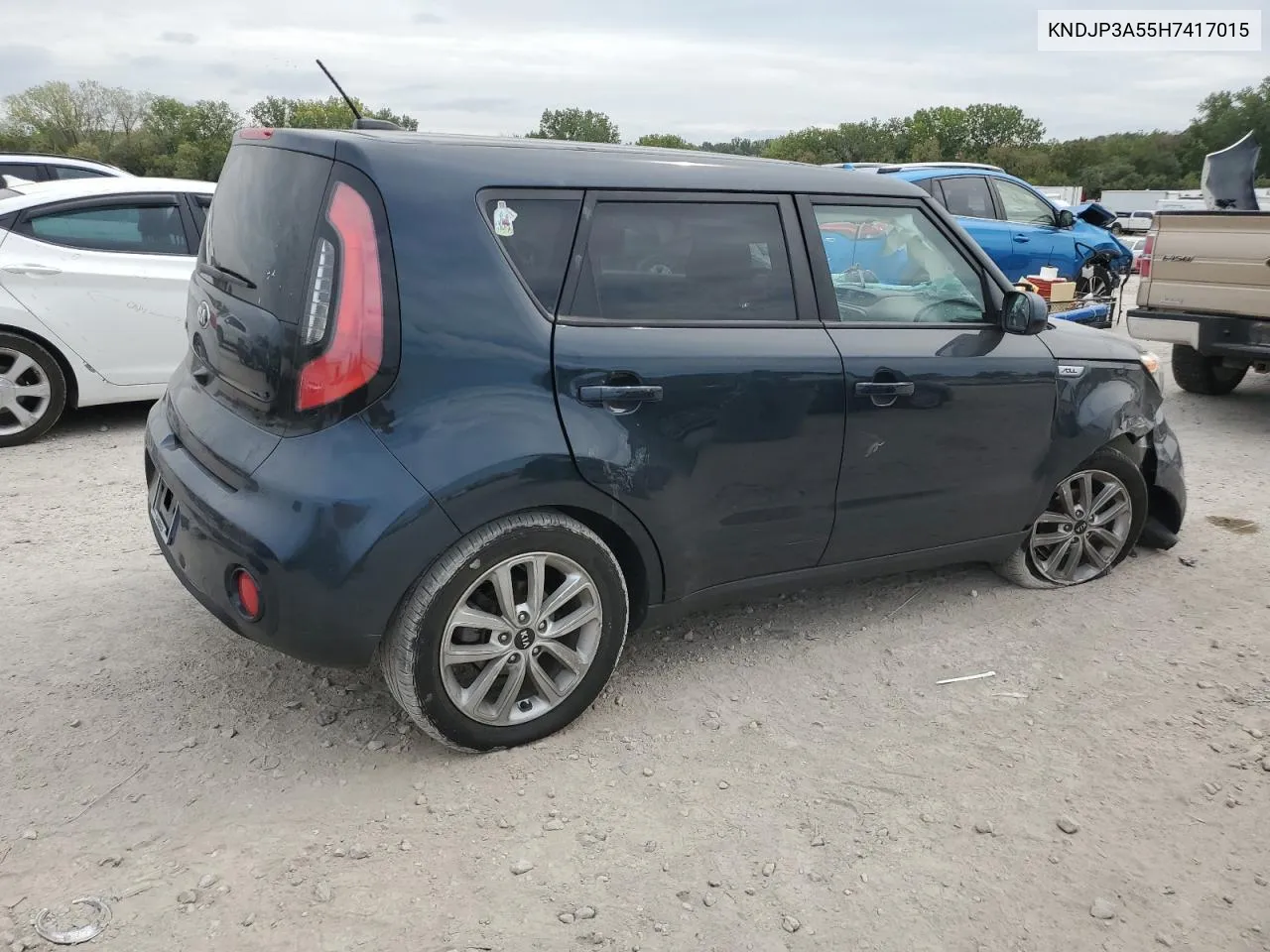 2017 Kia Soul + VIN: KNDJP3A55H7417015 Lot: 71363044