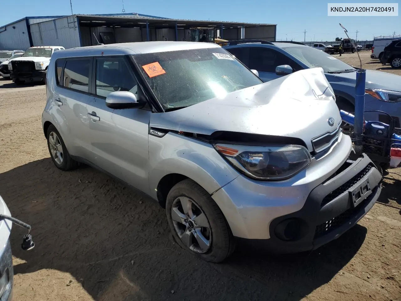 KNDJN2A20H7420491 2017 Kia Soul