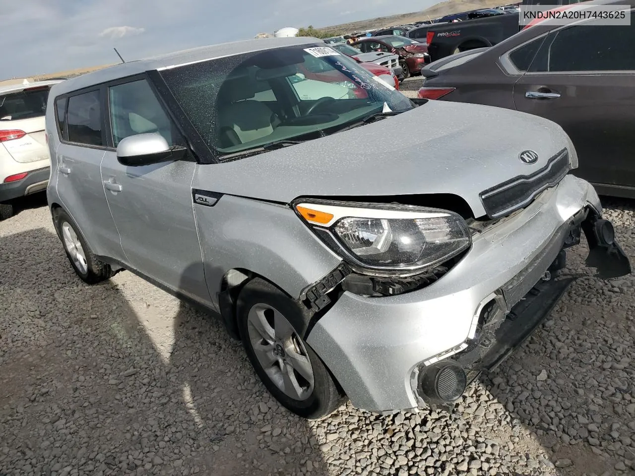 2017 Kia Soul VIN: KNDJN2A20H7443625 Lot: 71609174