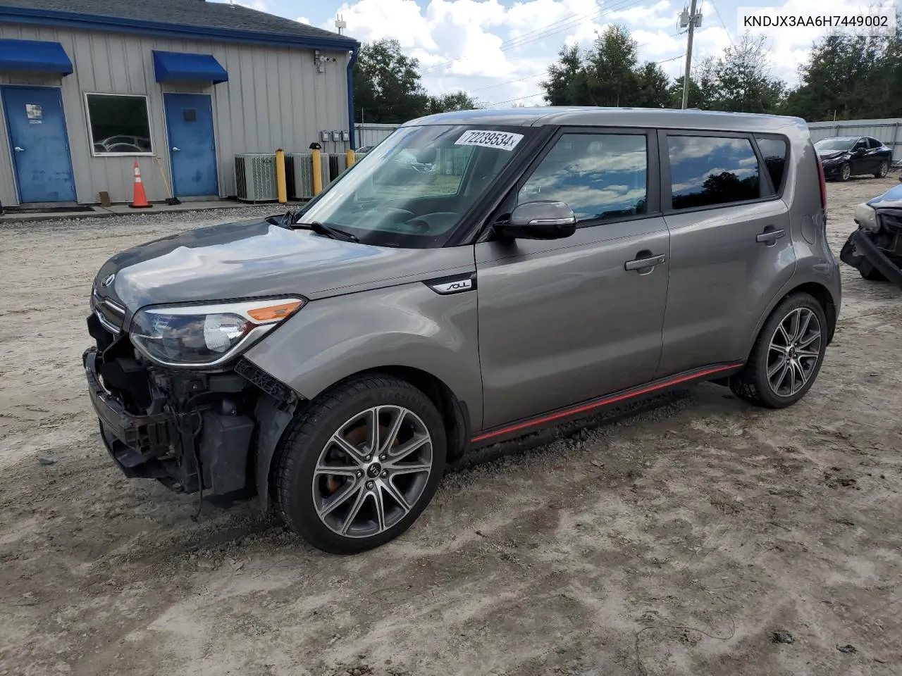 2017 Kia Soul ! VIN: KNDJX3AA6H7449002 Lot: 72239534