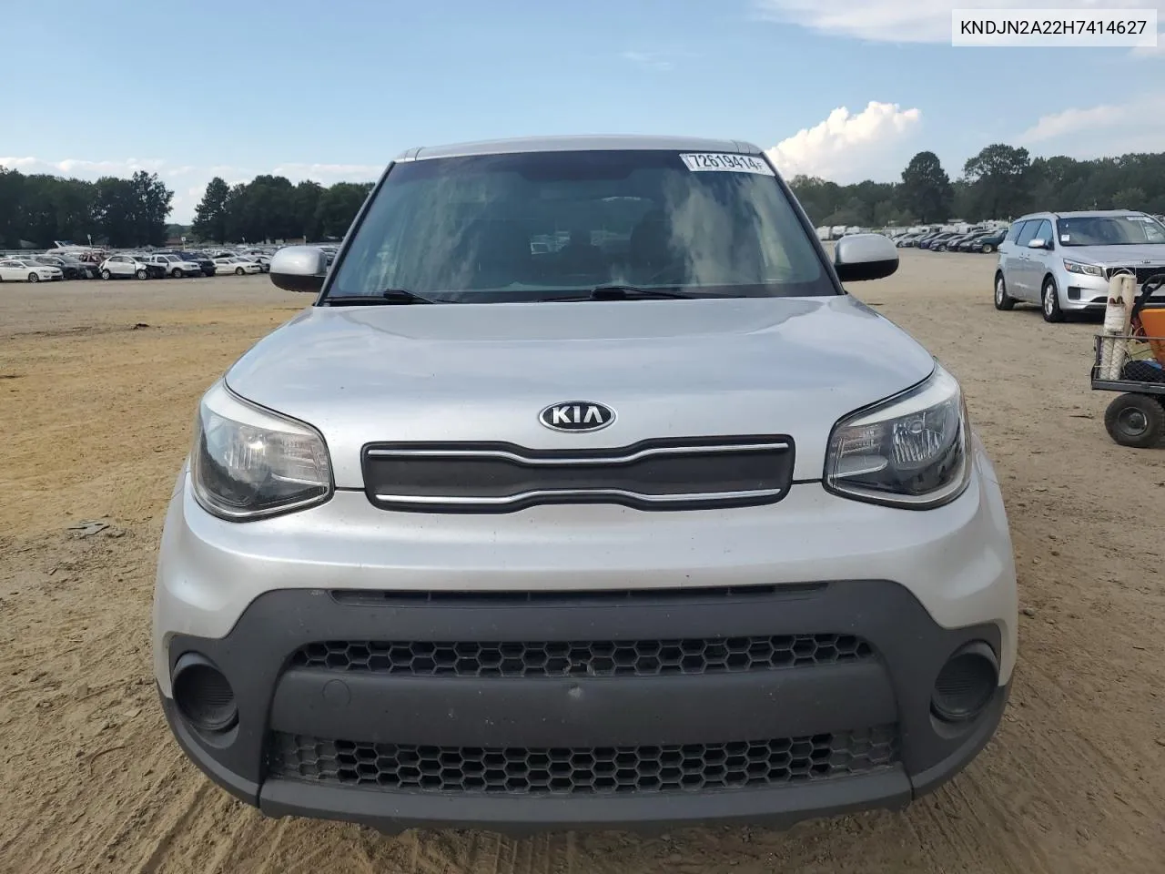 2017 Kia Soul VIN: KNDJN2A22H7414627 Lot: 72619414