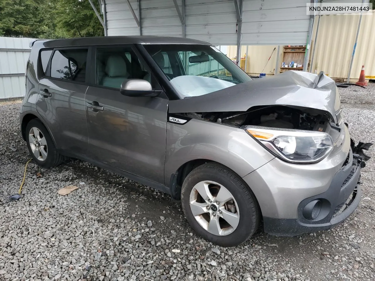 KNDJN2A28H7481443 2017 Kia Soul