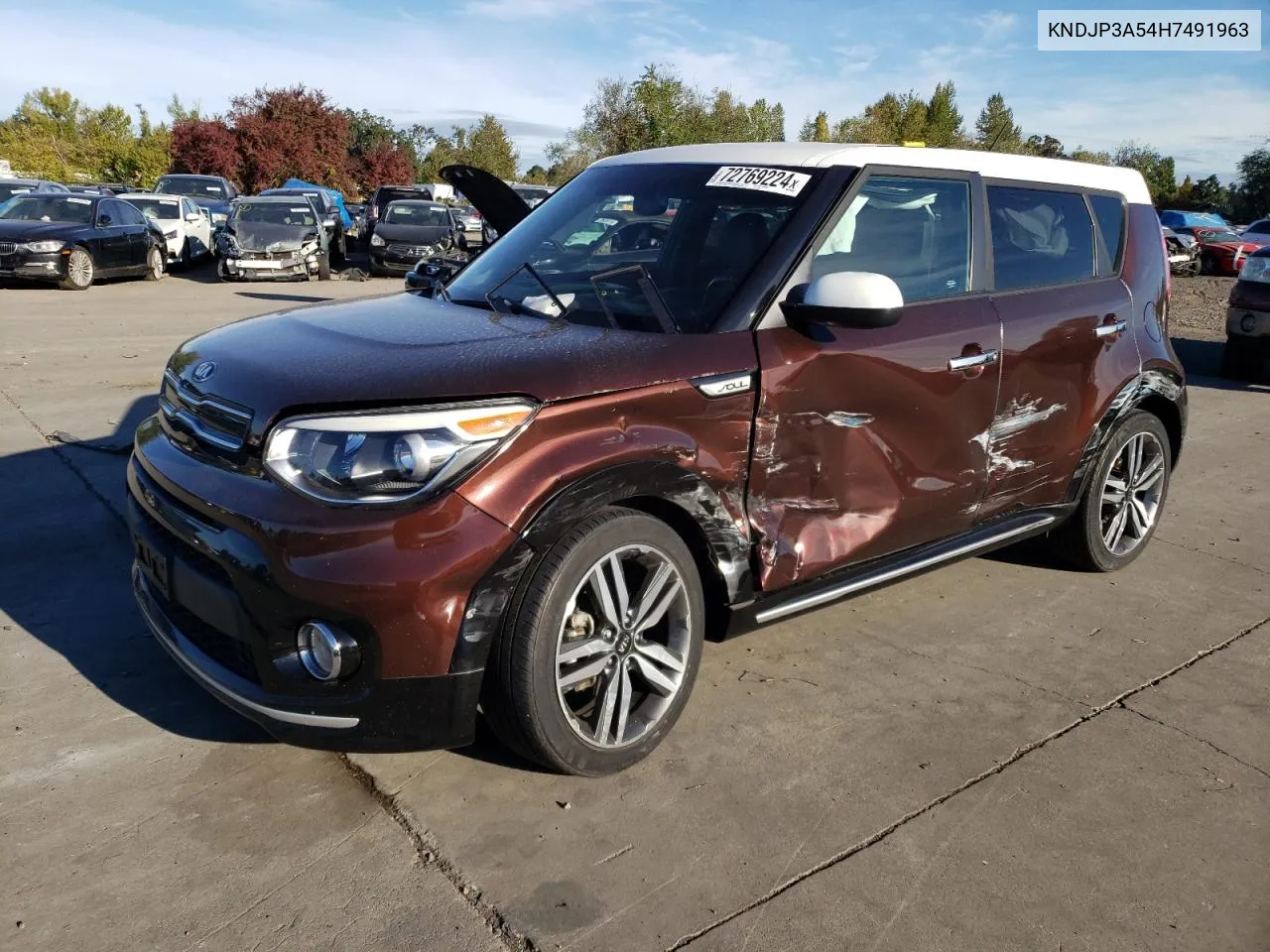 2017 Kia Soul + VIN: KNDJP3A54H7491963 Lot: 72769224