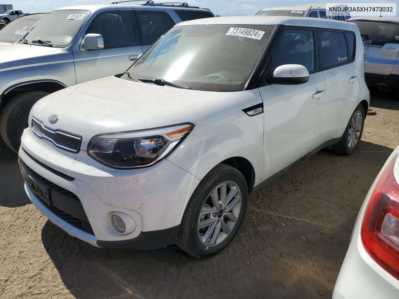 2017 Kia Soul + VIN: KNDJP3A5XH7473032 Lot: 73149824