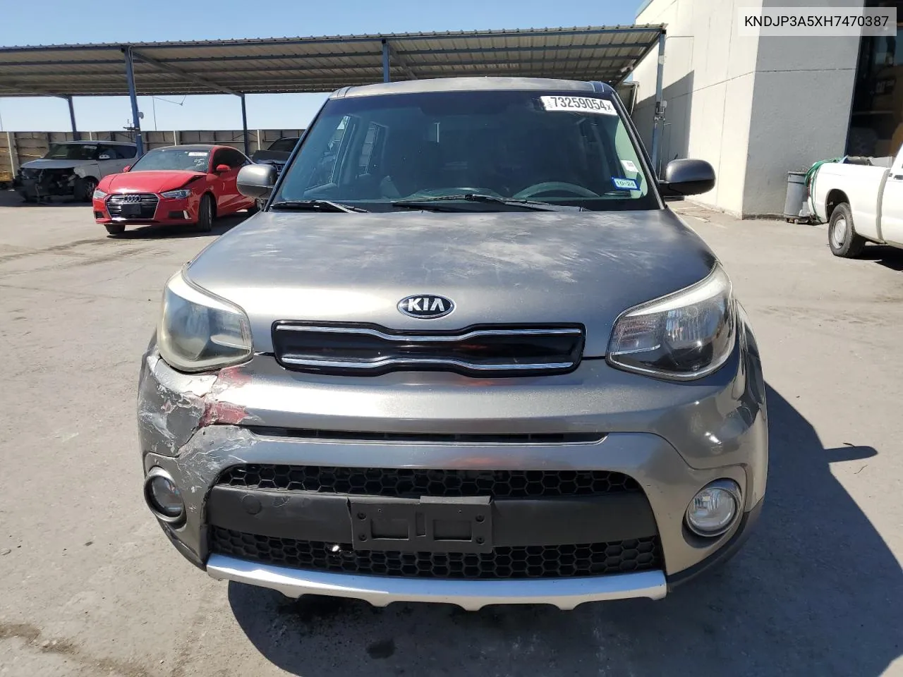 2017 Kia Soul + VIN: KNDJP3A5XH7470387 Lot: 73259054