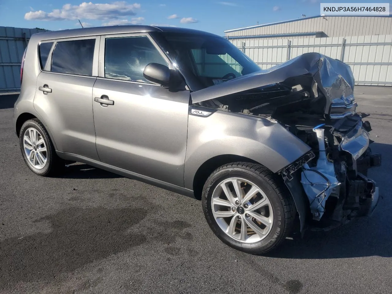 2017 Kia Soul + VIN: KNDJP3A56H7464828 Lot: 74249344