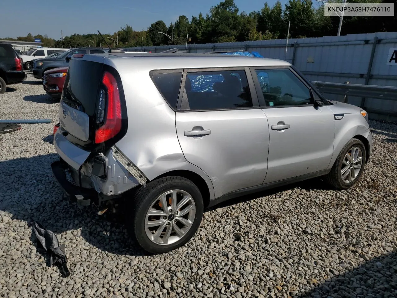 2017 Kia Soul + VIN: KNDJP3A58H7476110 Lot: 74979974