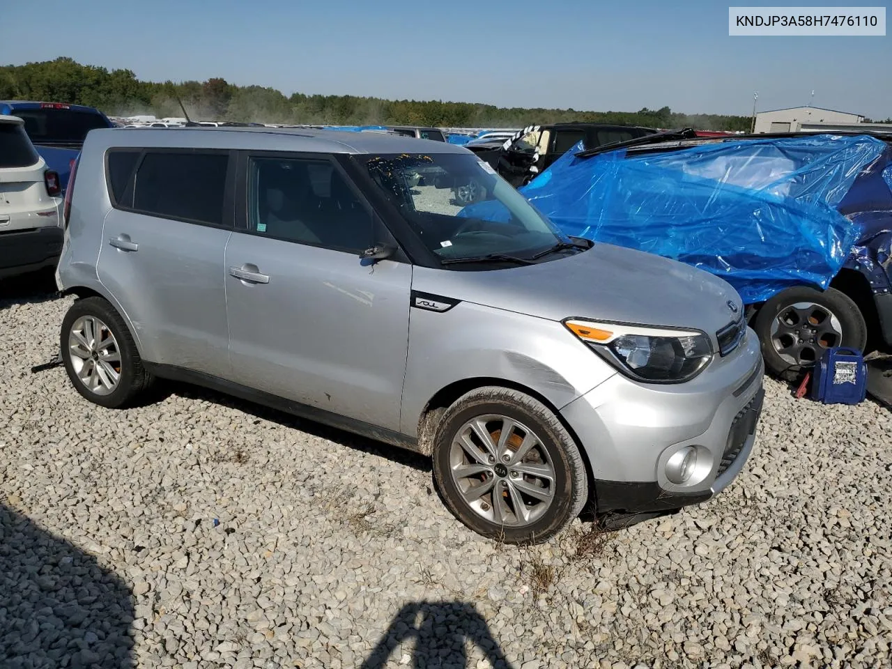 2017 Kia Soul + VIN: KNDJP3A58H7476110 Lot: 74979974