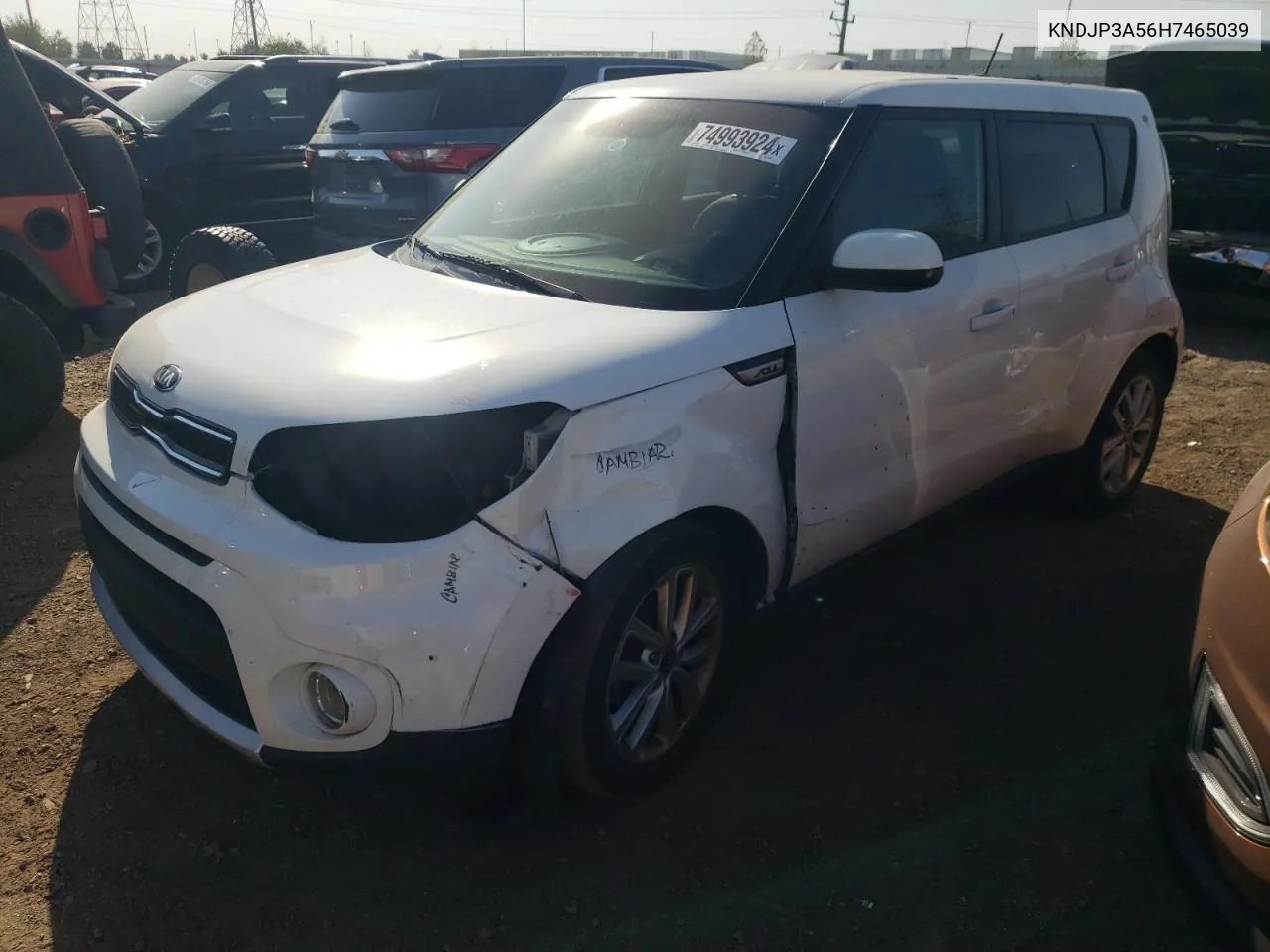 2017 Kia Soul + VIN: KNDJP3A56H7465039 Lot: 74993924